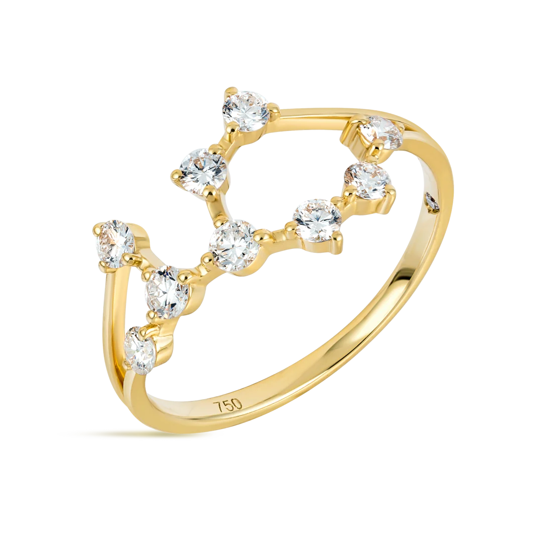 Virgo Constellation Ring