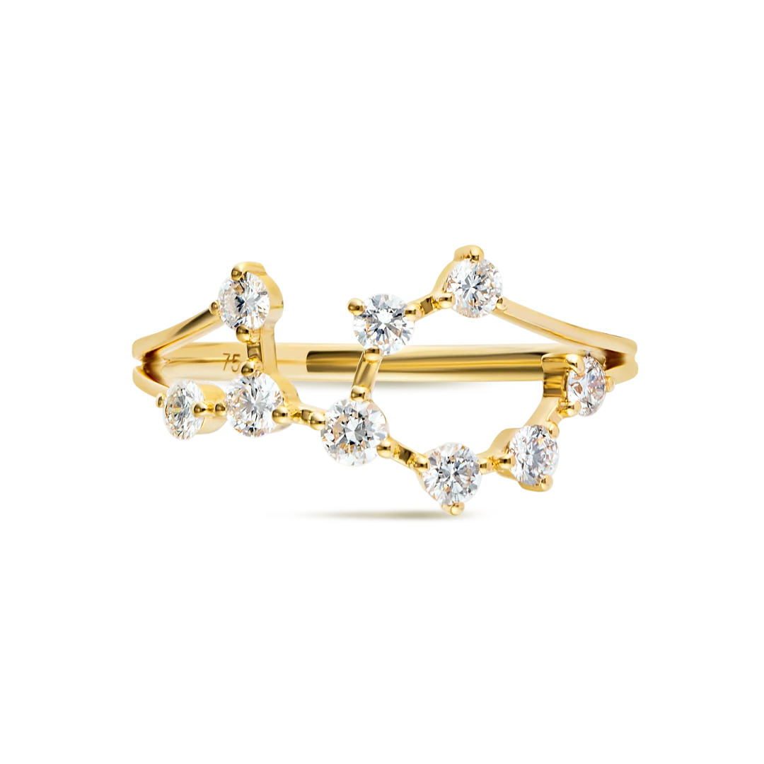 Virgo Constellation Ring