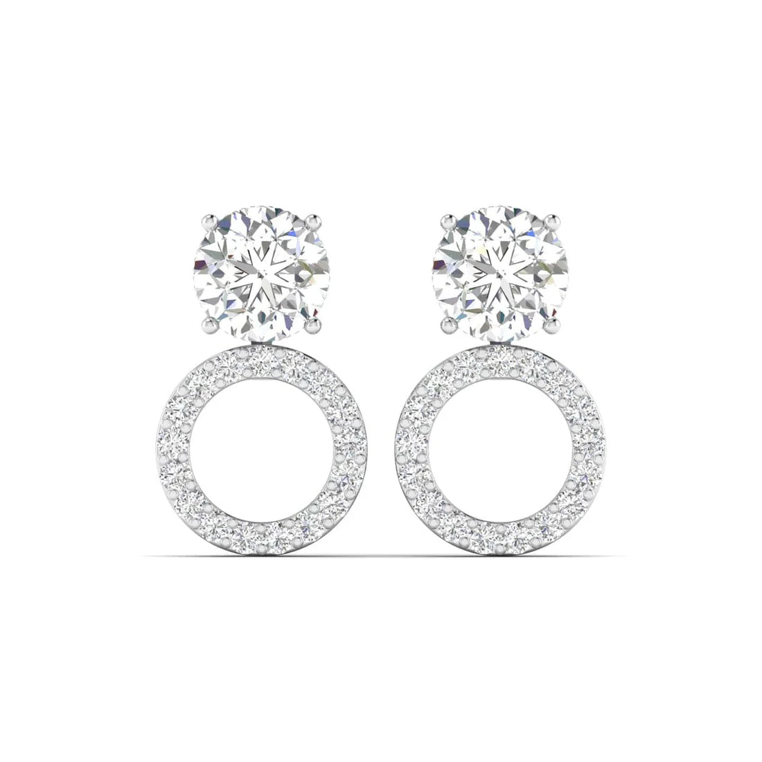 Orbit Diamond Three-way Studs Earrings