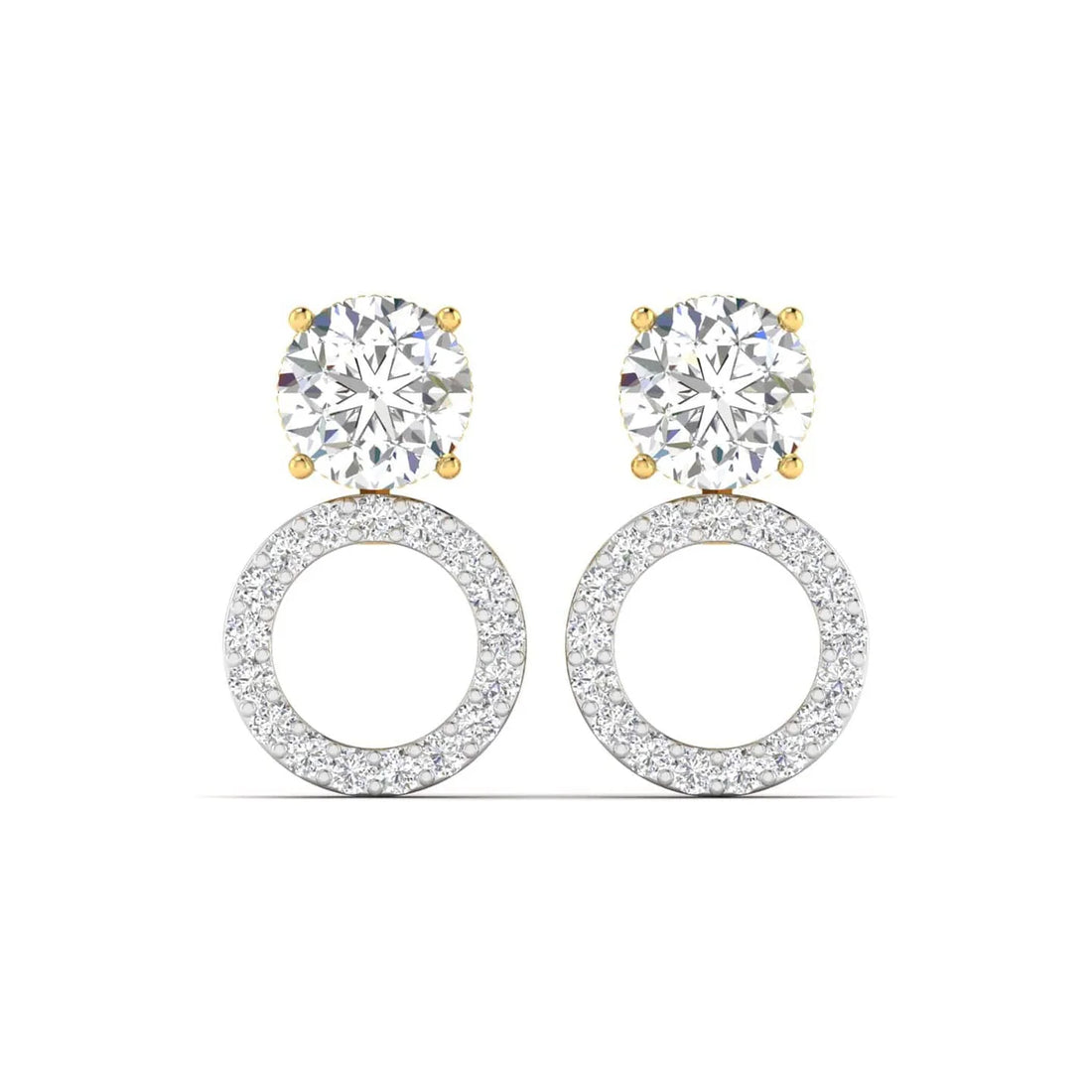 Orbit Diamond Three-way Studs Earrings