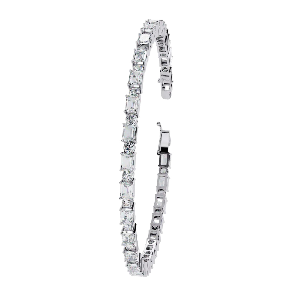 Modern Diamond Tennis Bracelet