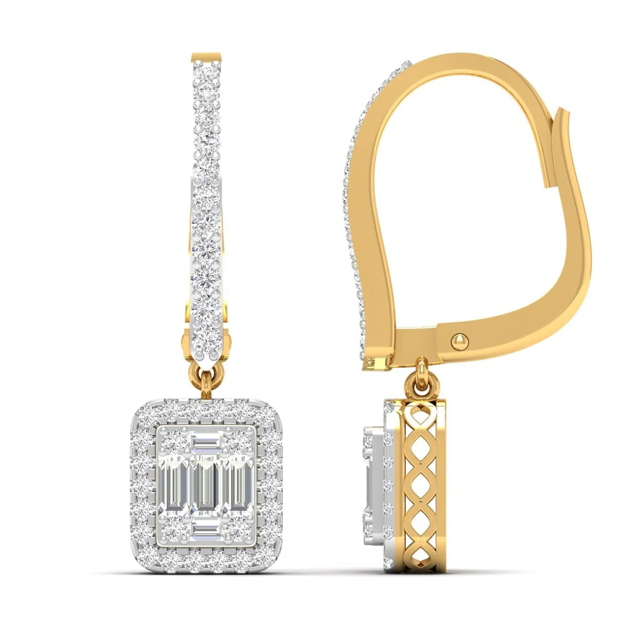 Couture Dangler Diamond Earrings