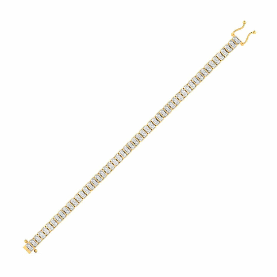 2 Carat Emerald Cut Diamond Tennis Bracelet