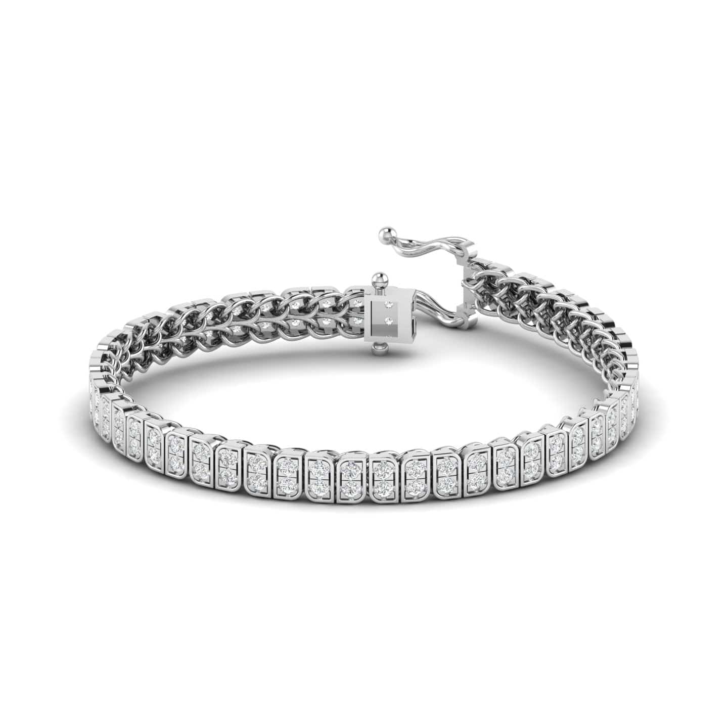 2 Carat Emerald Cut Diamond Tennis Bracelet