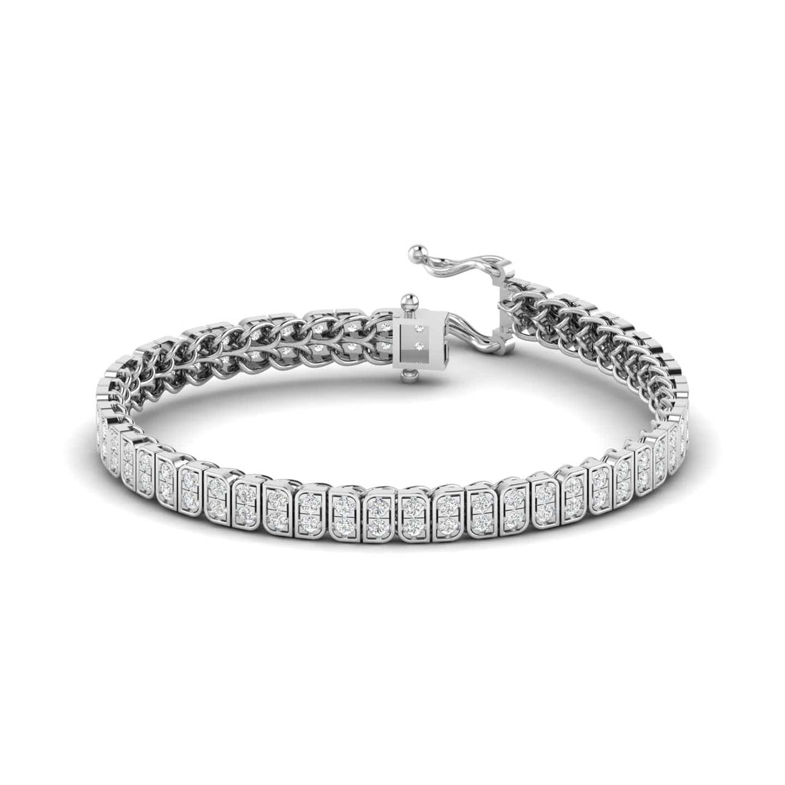 2 Carat Emerald Cut Diamond Tennis Bracelet