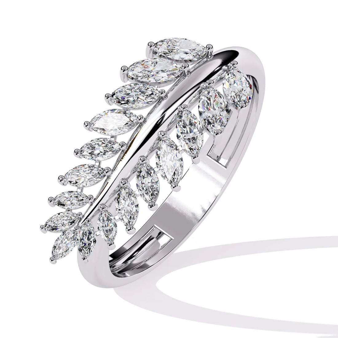 Leaflet Lab Grown Diamond Ring