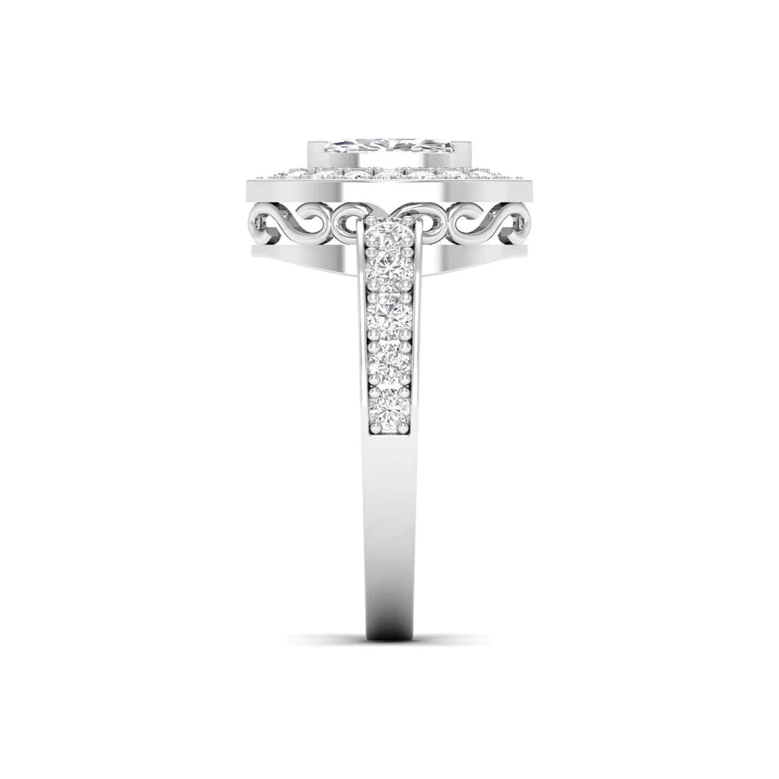 Delicate Marquise Diamond Engagement Ring