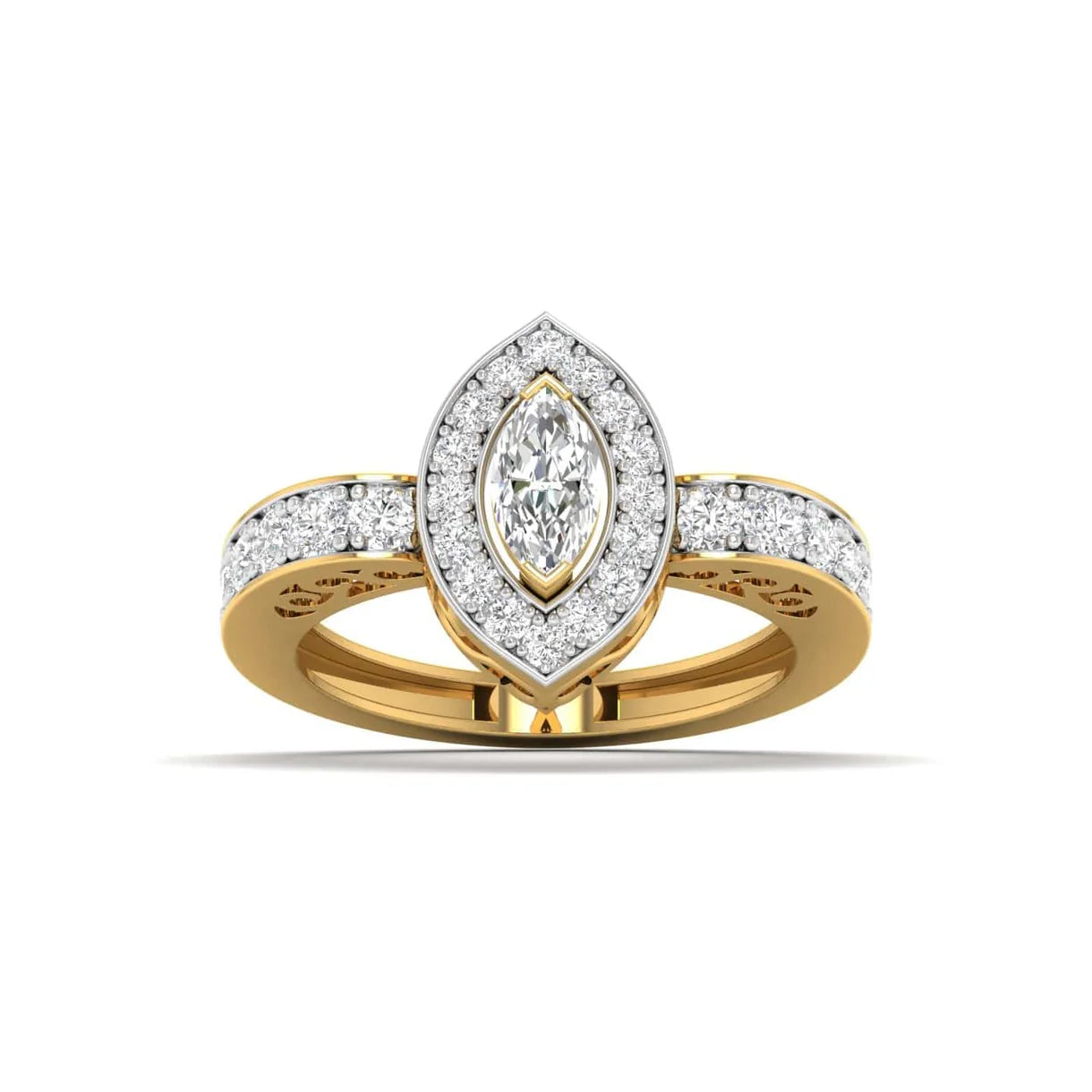 Delicate Marquise Diamond Engagement Ring