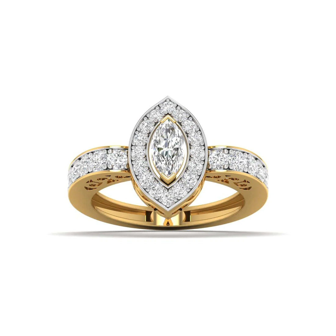 Delicate Marquise Diamond Engagement Ring