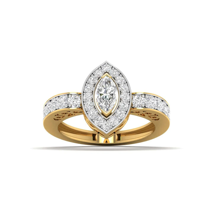 Delicate Marquise Diamond Engagement Ring