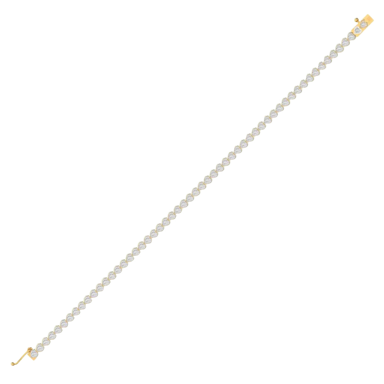 Diamond Heart Tennis Bracelet