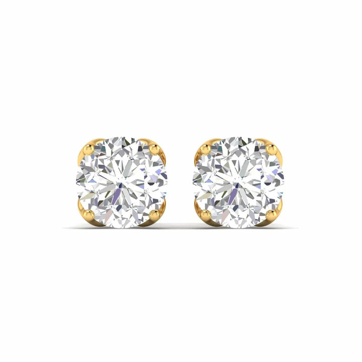 Round Diamond Earring