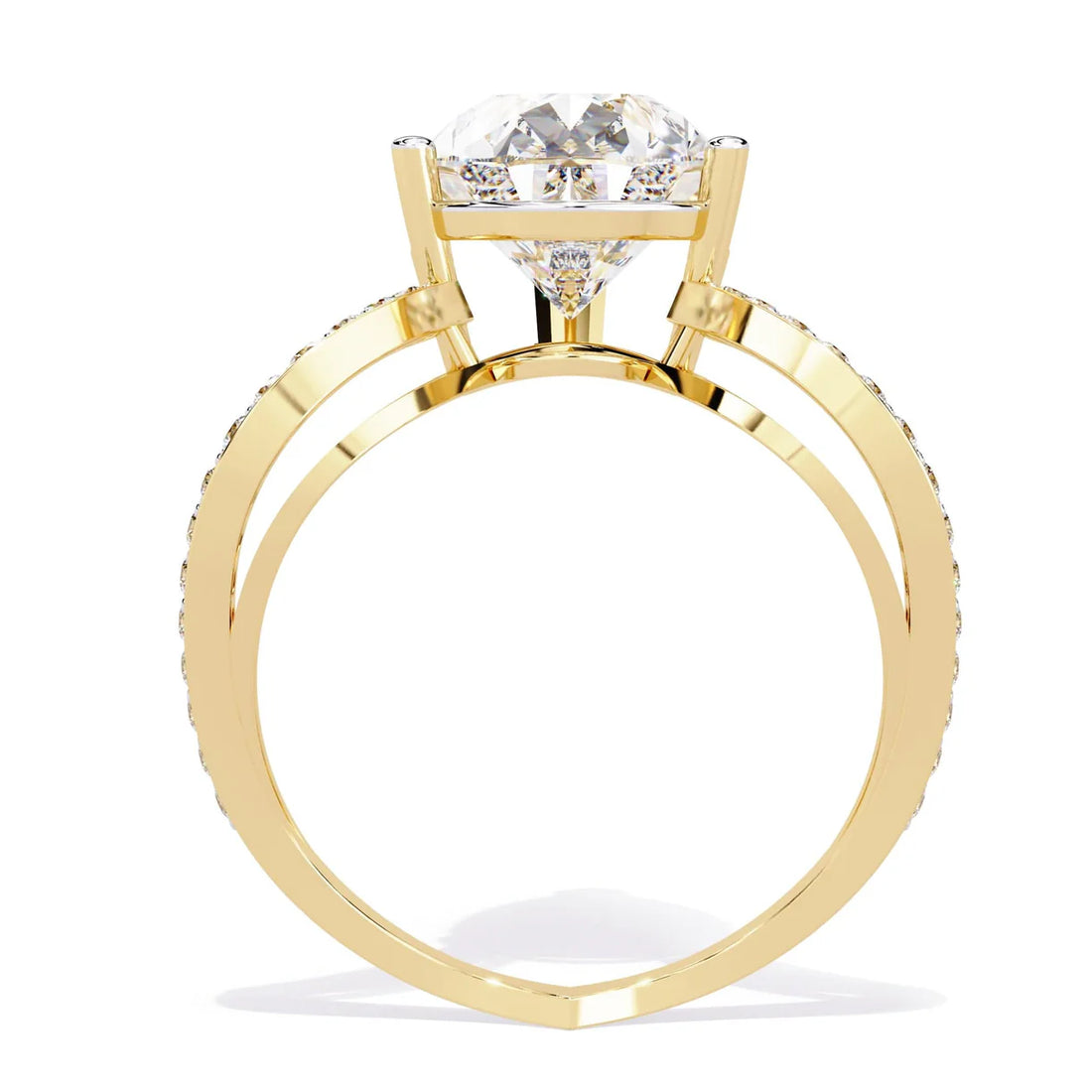 Lab-Grown Pear Diamond Ring