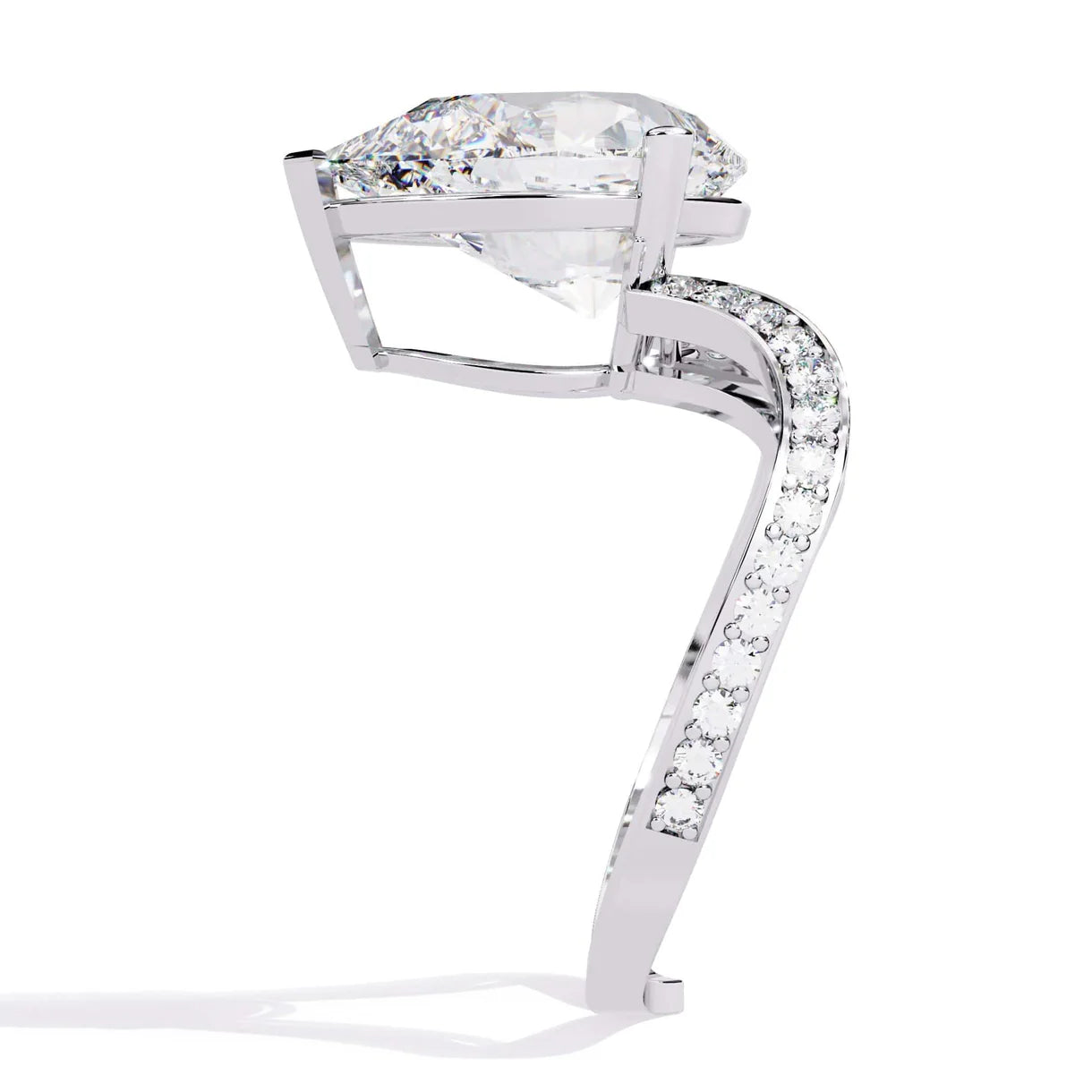 Lab-Grown Pear Diamond Ring