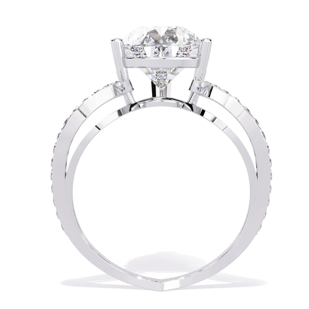 Lab-Grown Pear Diamond Ring