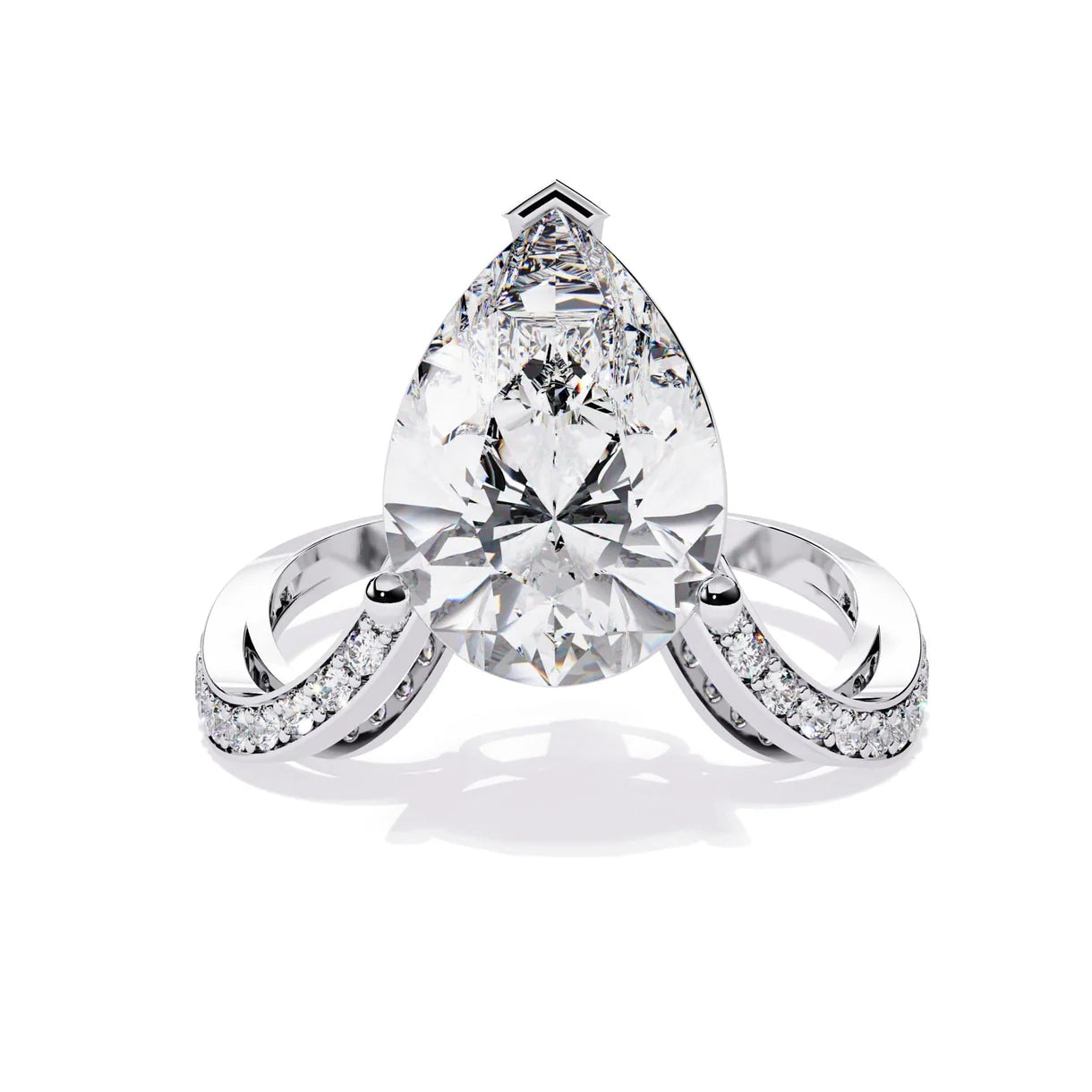 Lab-Grown Pear Diamond Ring