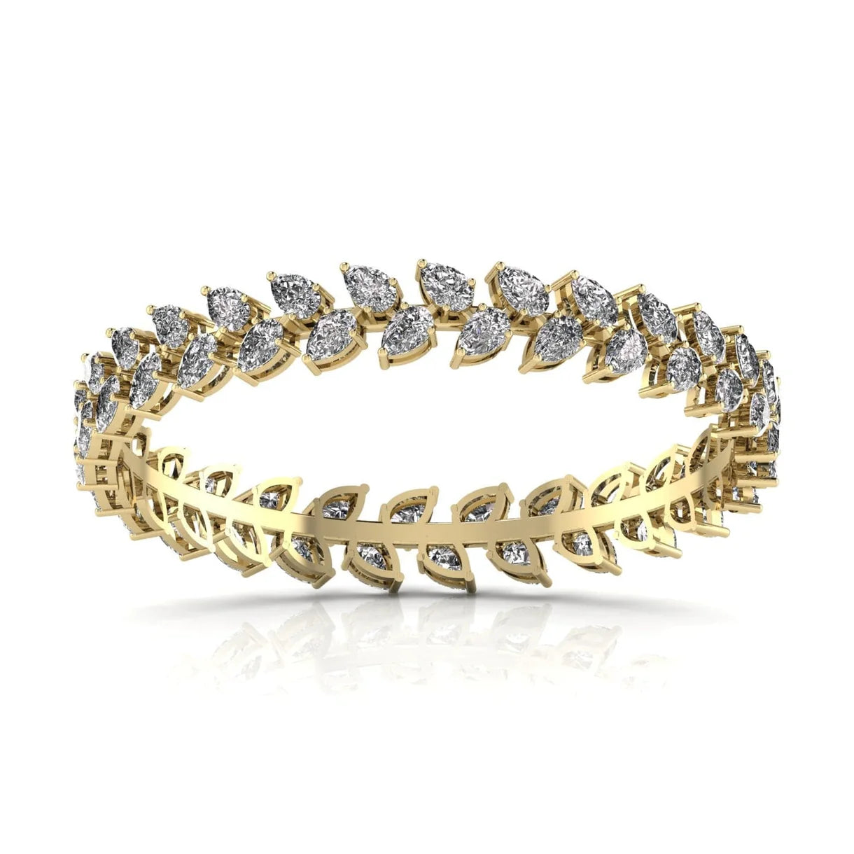Leaf Diamond Tennis Bracelets