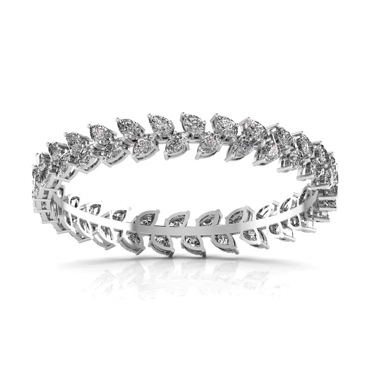 Leaf Diamond Tennis Bracelets