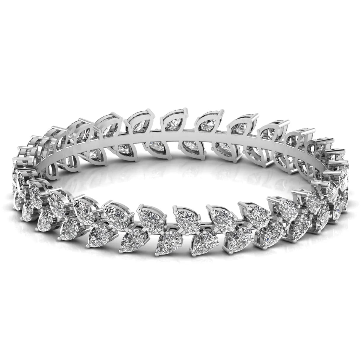 Leaf Diamond Tennis Bracelets
