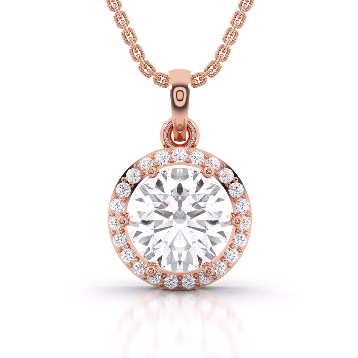Diamond Halo Pendant