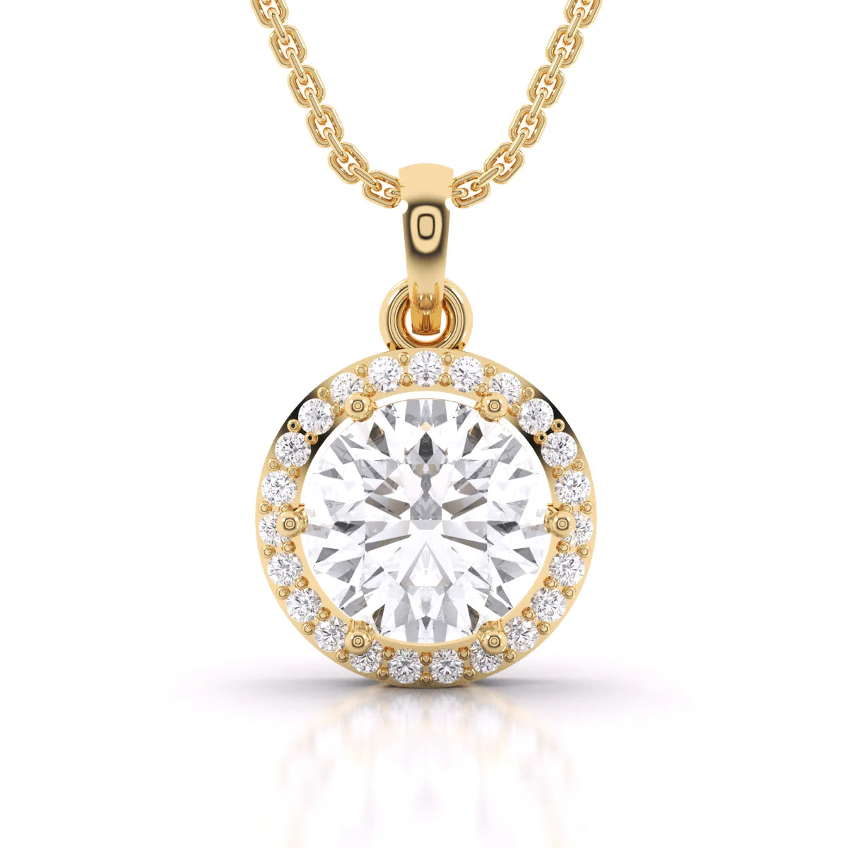 Diamond Halo Pendant