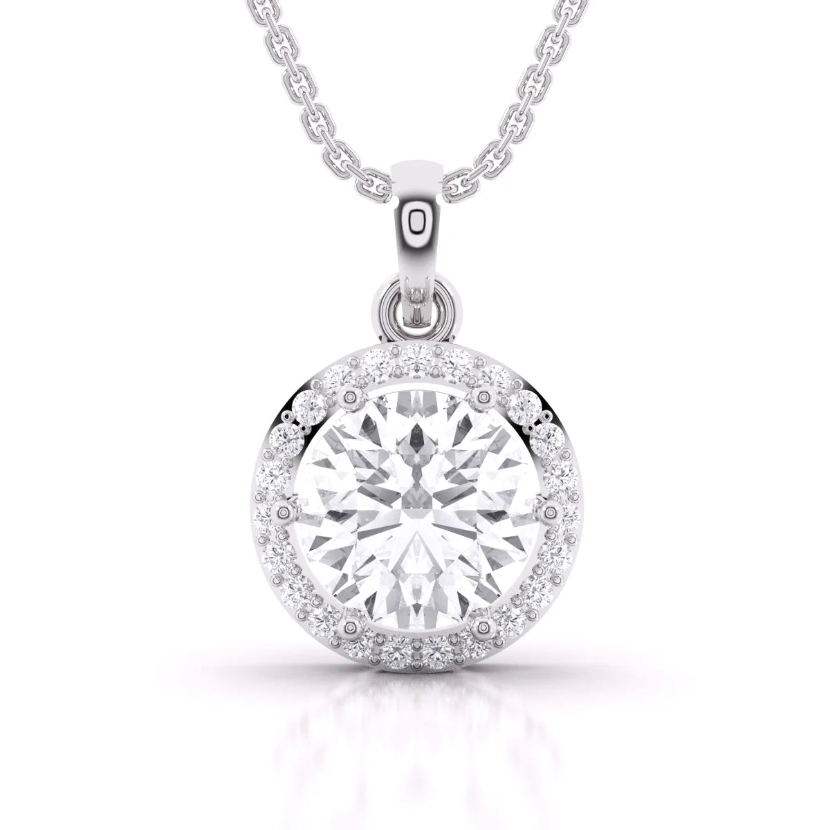 Diamond Halo Pendant