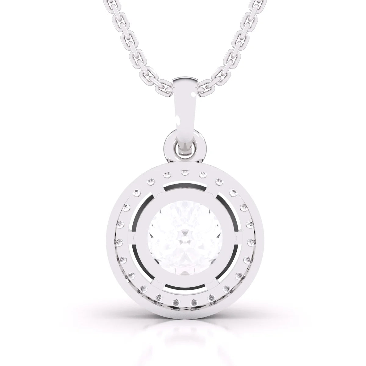 Diamond Halo Pendant