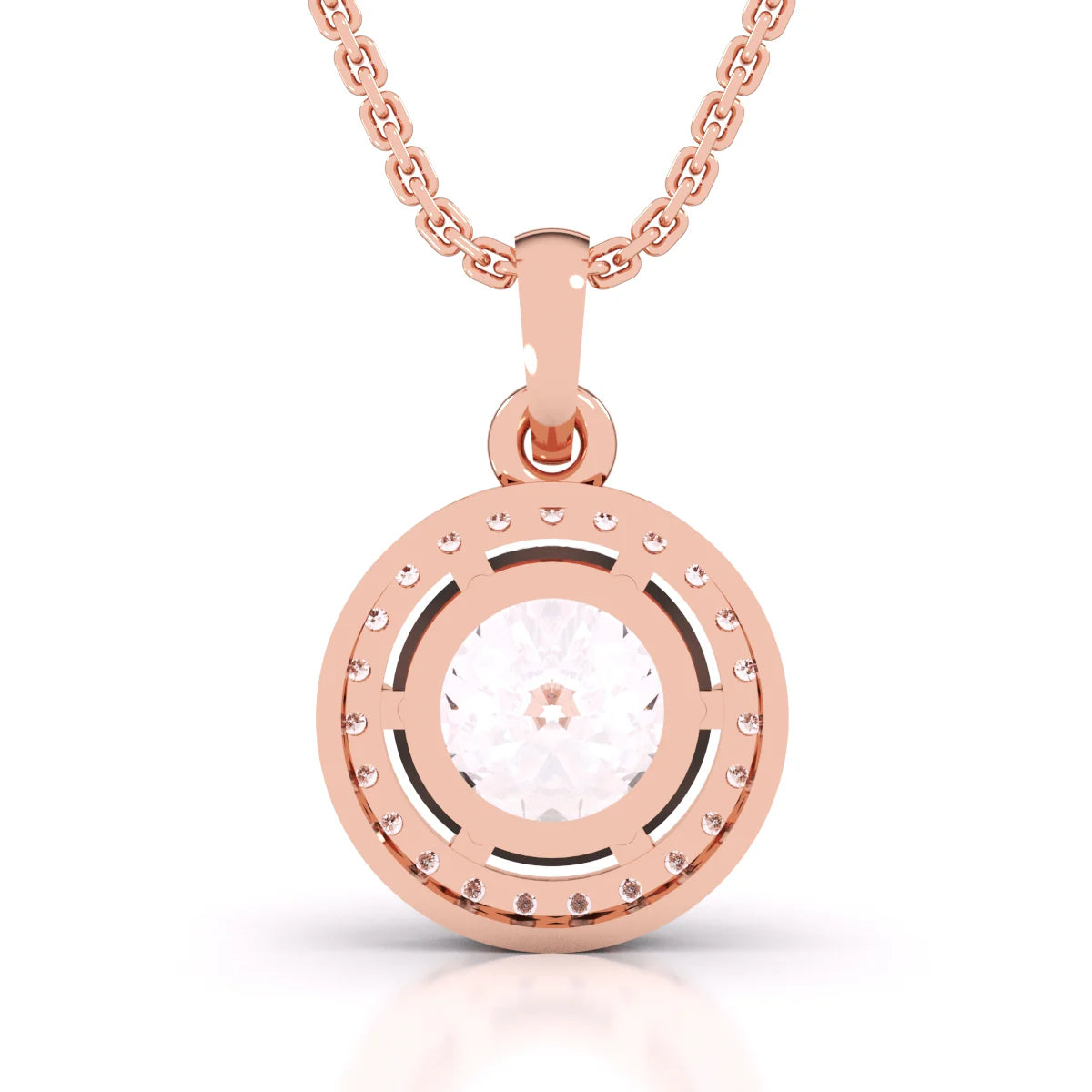 Diamond Halo Pendant