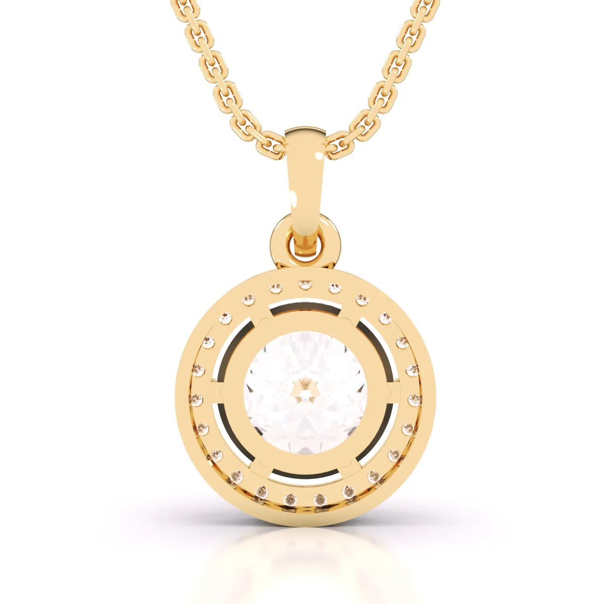 Diamond Halo Pendant