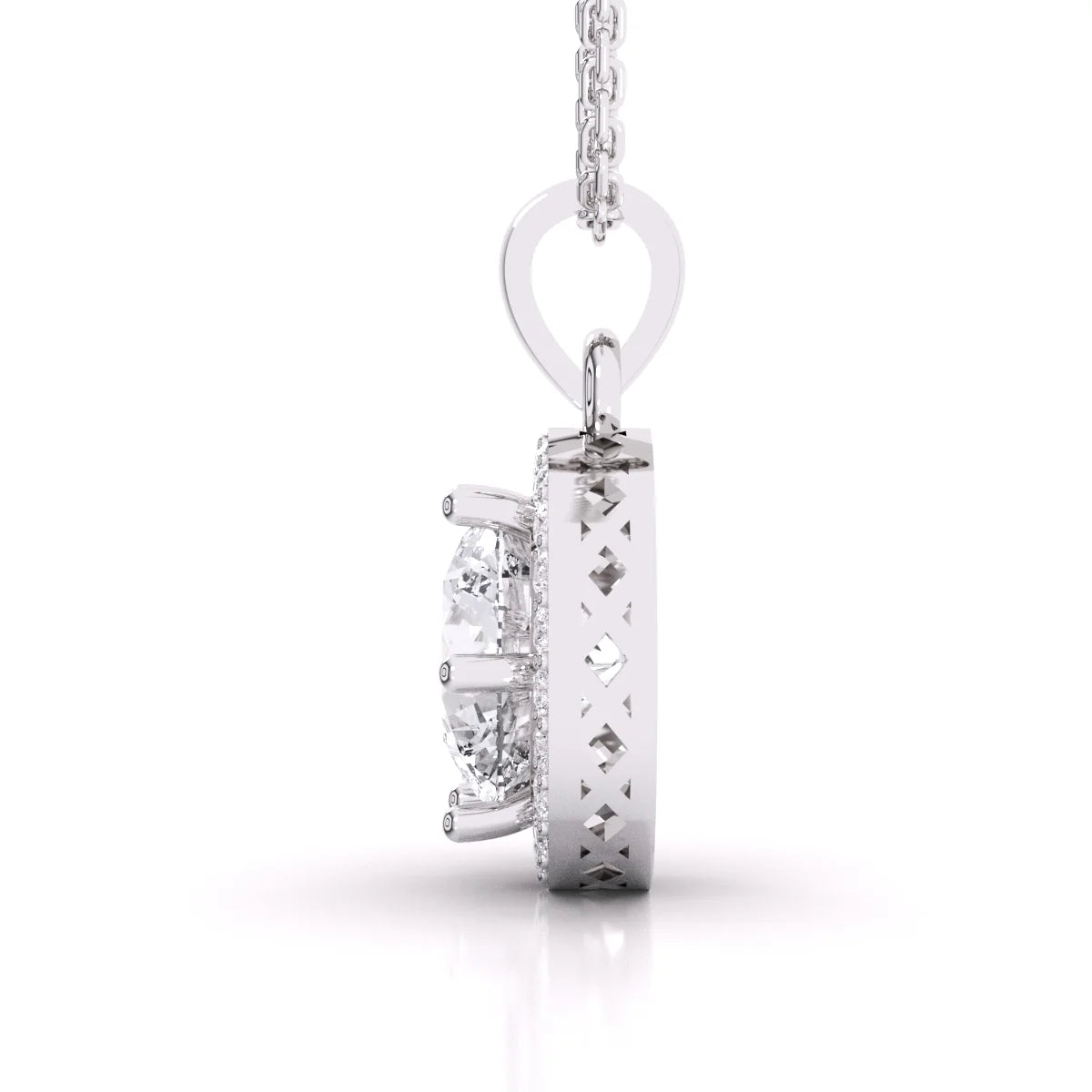 Diamond Halo Pendant