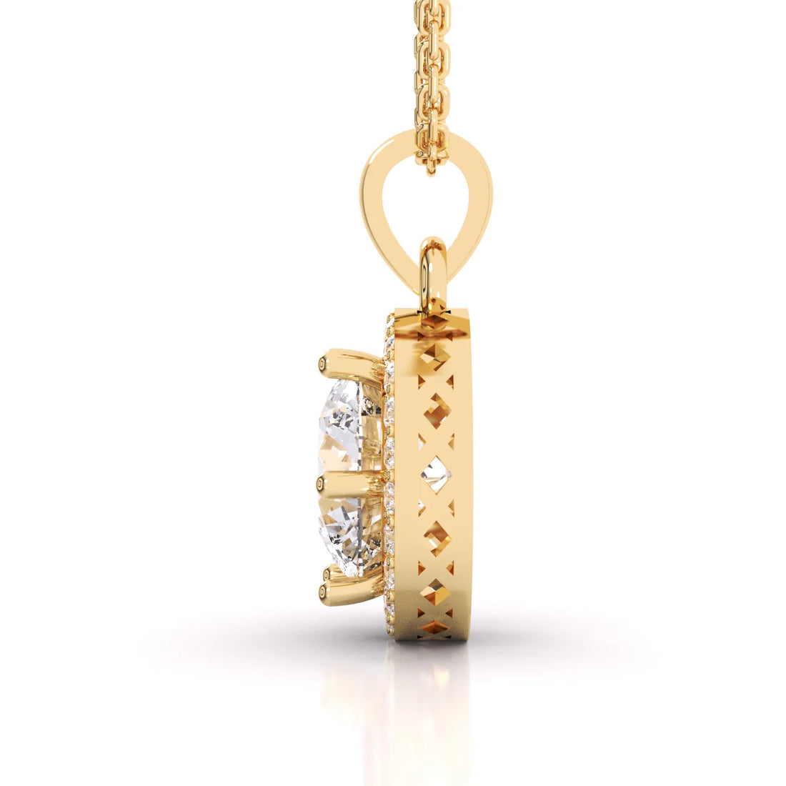 Diamond Halo Pendant