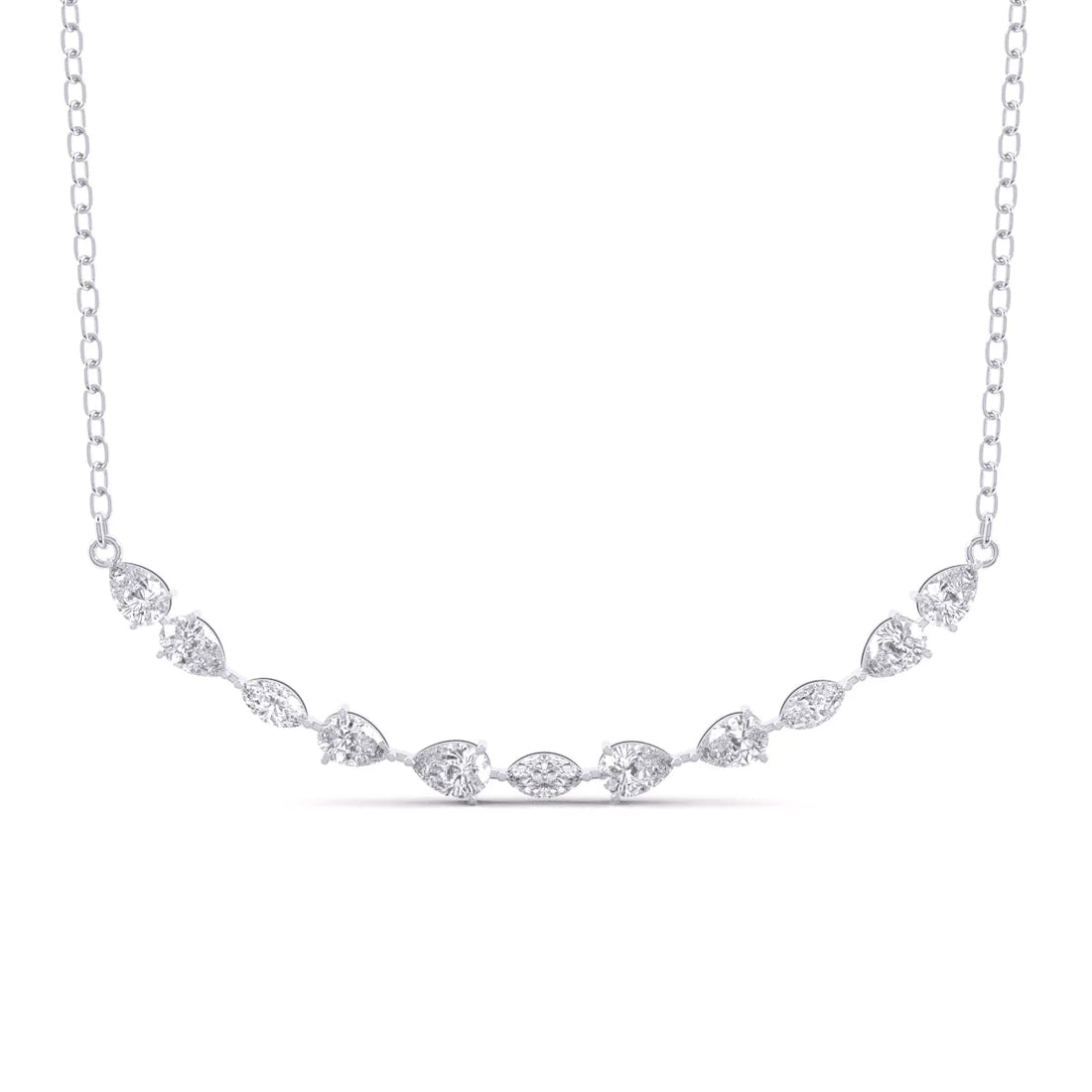 Pear & Marquise Diamonds Pendant