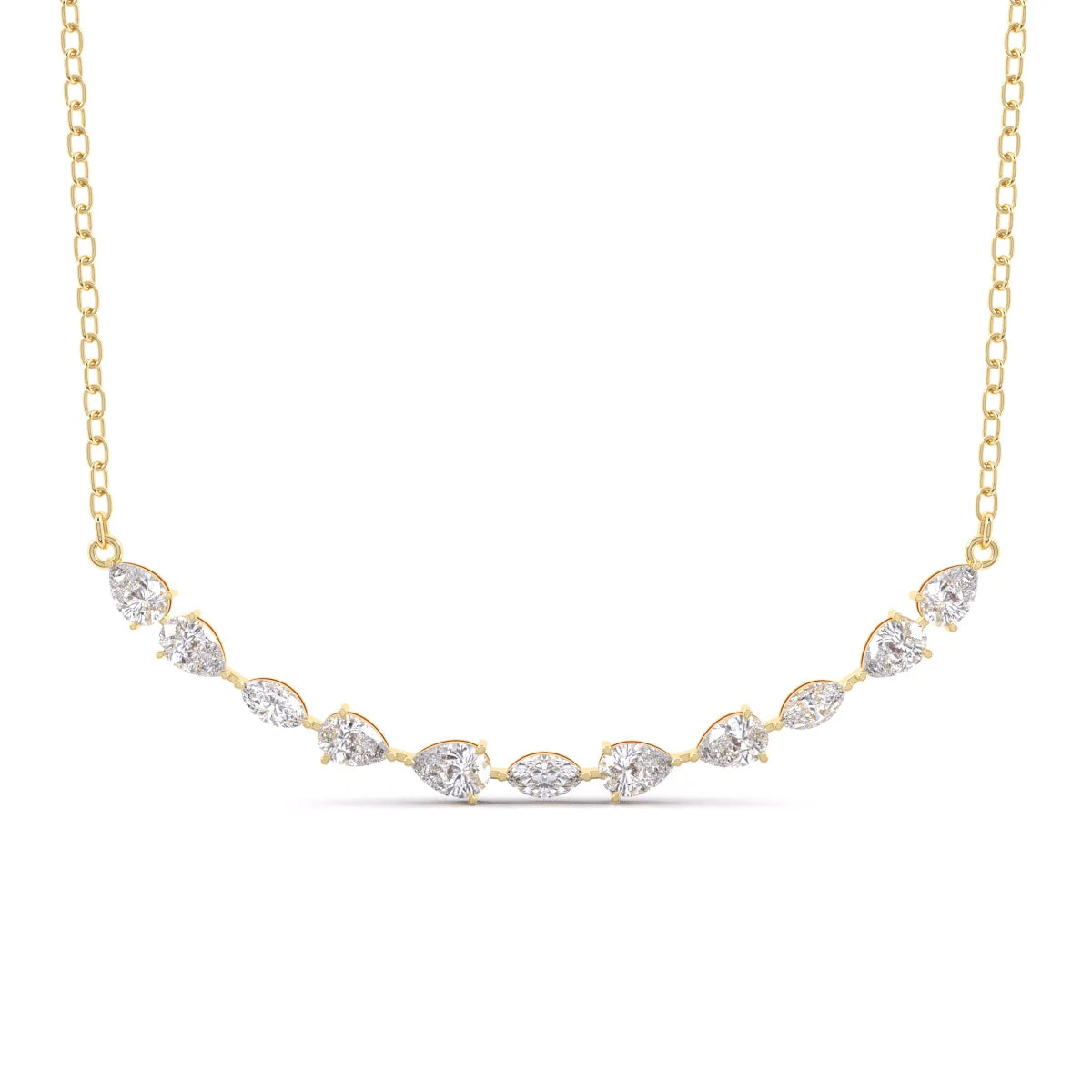 Pear & Marquise Diamonds Pendant