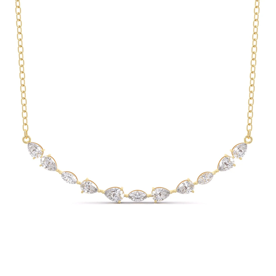 Pear & Marquise Diamonds Pendant