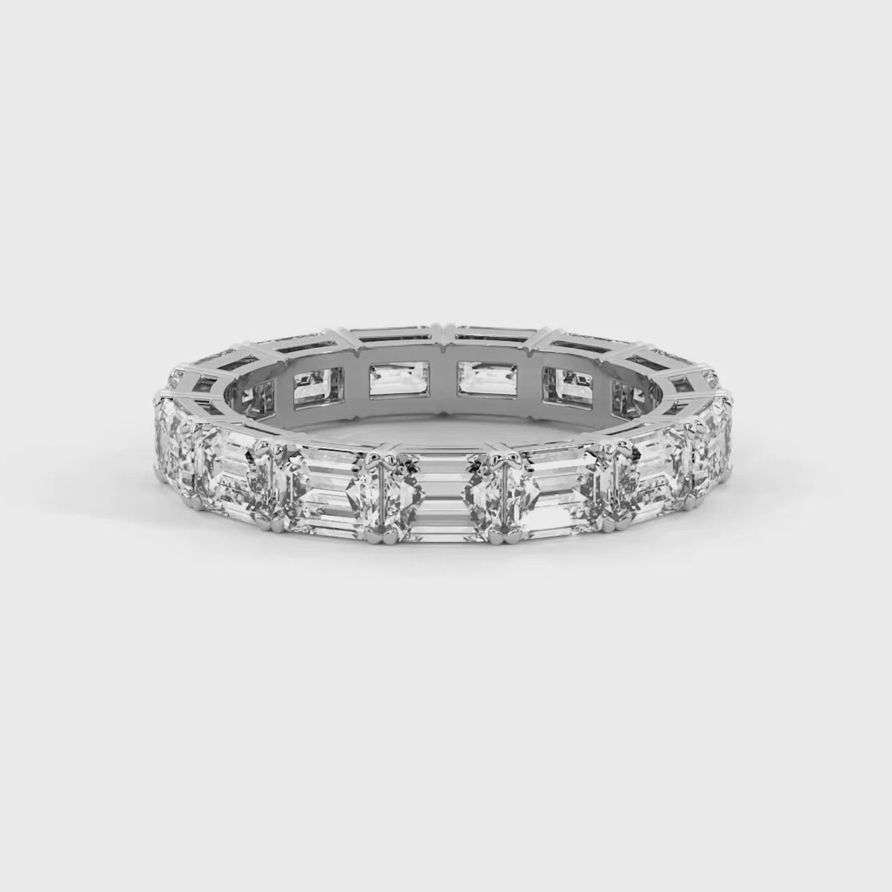 Maven Emerald Lab Diamond Eternity Ring (3 Ct. Tw.)