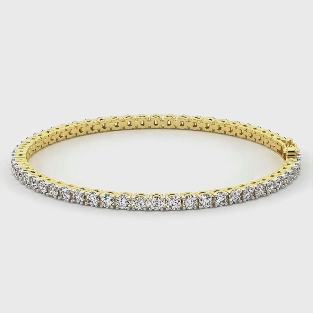 Darcy Round Lab Diamond Tennis Bracelet