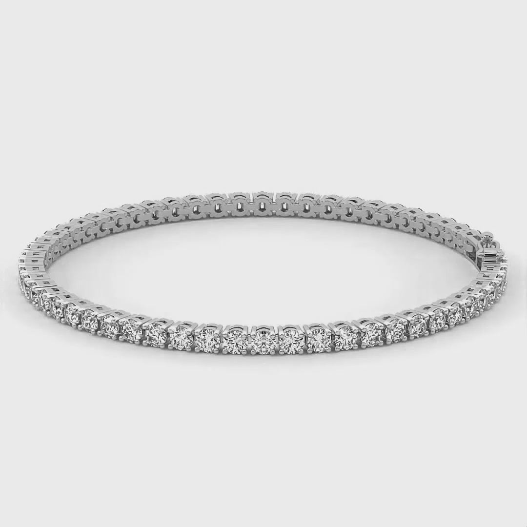 Darcy Round Lab Diamond Tennis Bracelet