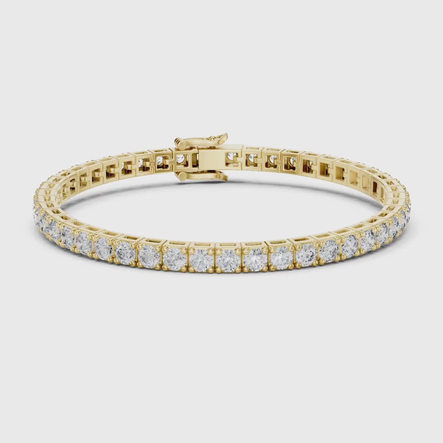 Sculpted Sparkle Designer Diamond Bracelet 18K W Gold (11.1ct)