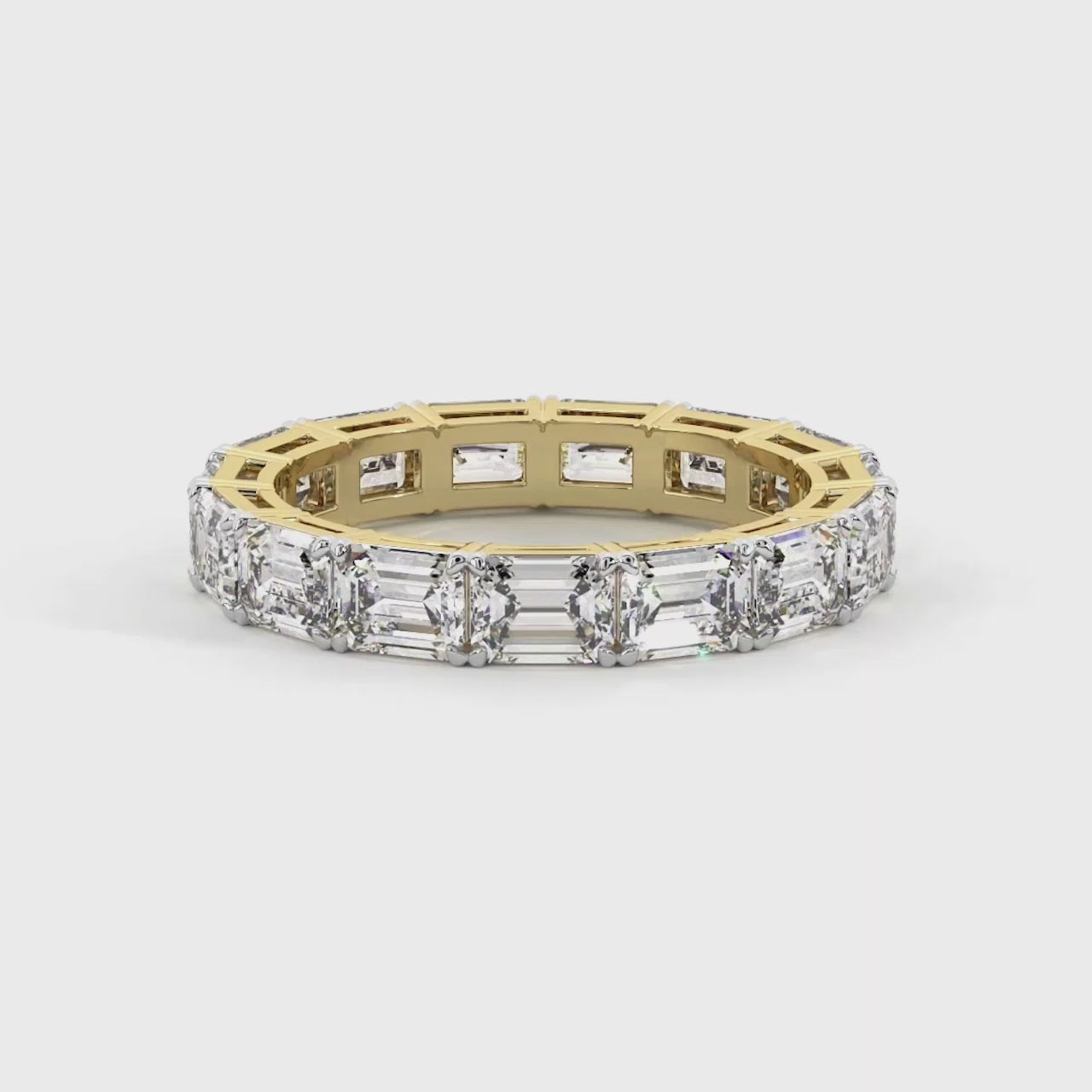Maven Emerald Lab Diamond Eternity Ring (3 Ct. Tw.)