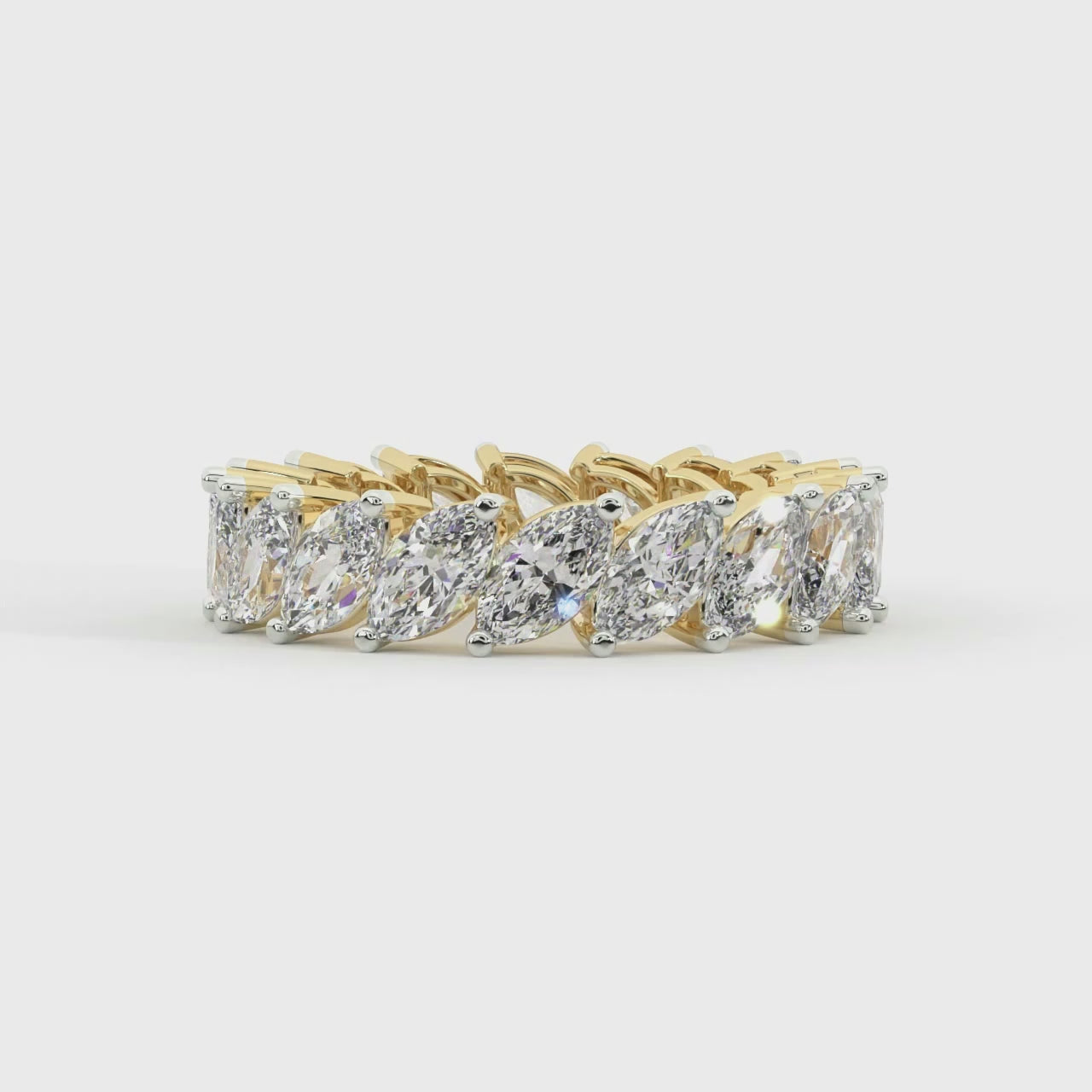 Milani Marquise Lab Diamond Eternity Ring (3 Ct. Tw.)