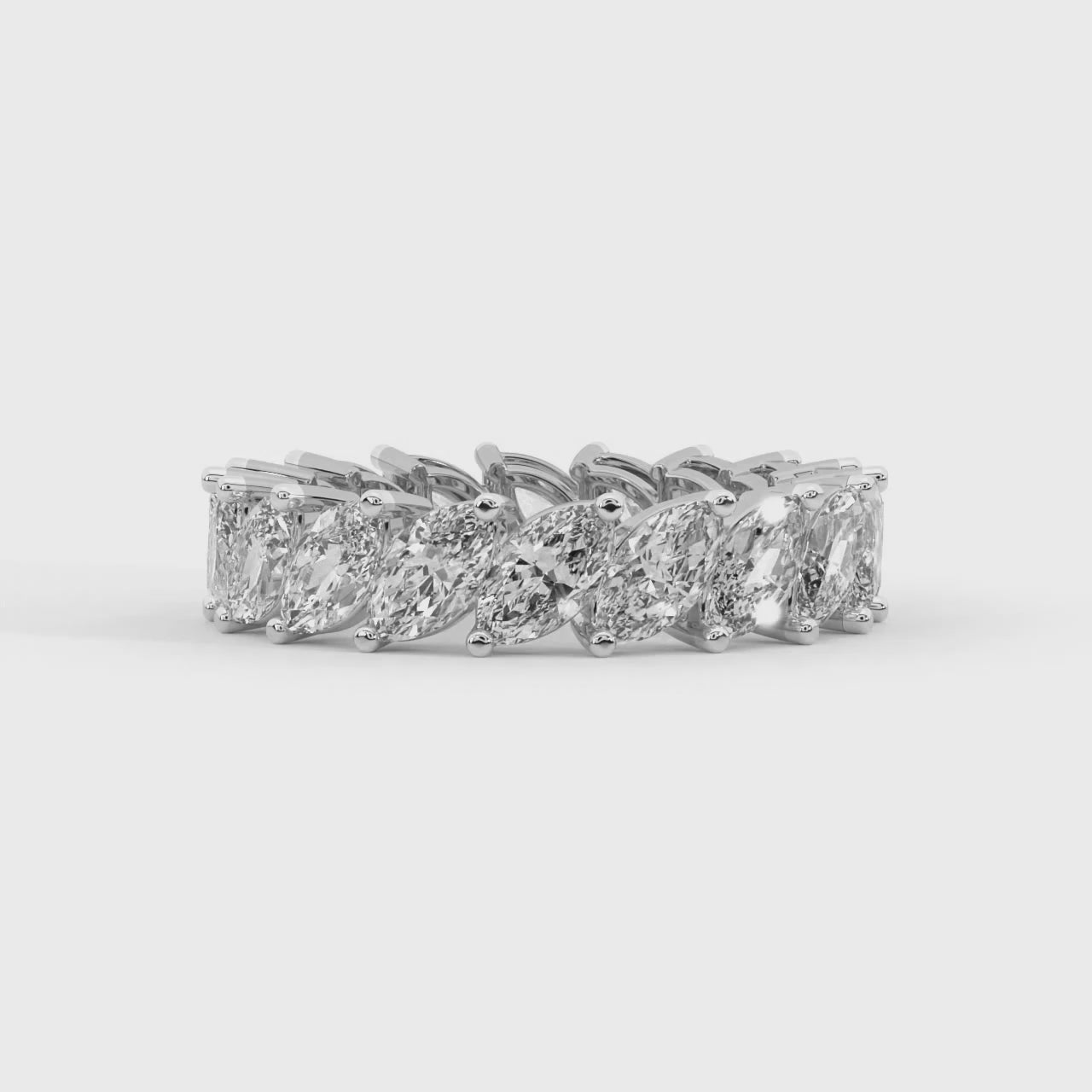 Milani Marquise Lab Diamond Eternity Ring (3 Ct. Tw.)